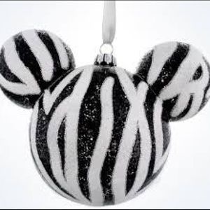 2 Disney Mickey Mouse Glass Ornaments